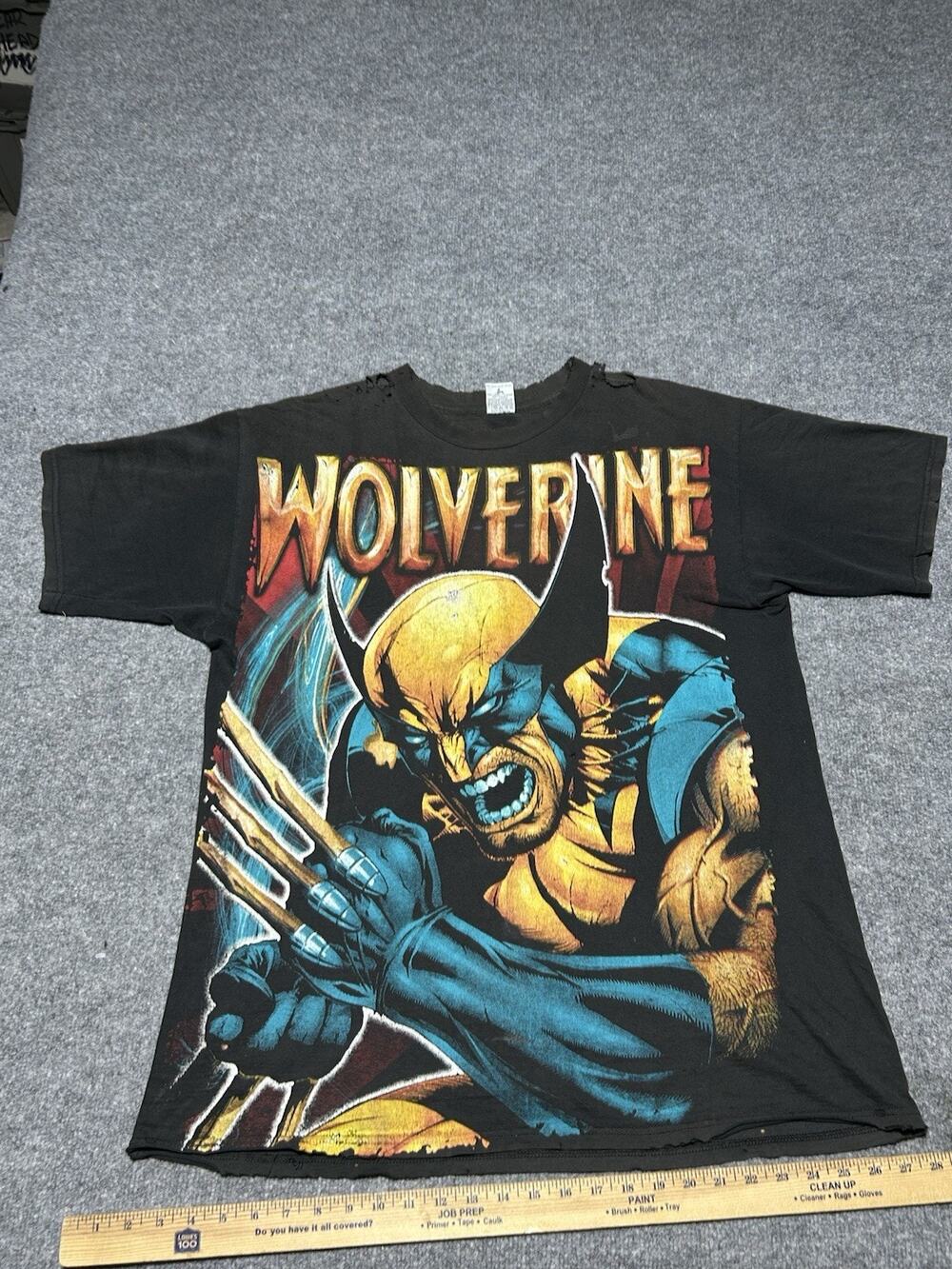 VTG 90s Wolverine Resurreccion Shirt Mens XL AOP Mexican Bootleg Marvel Comic